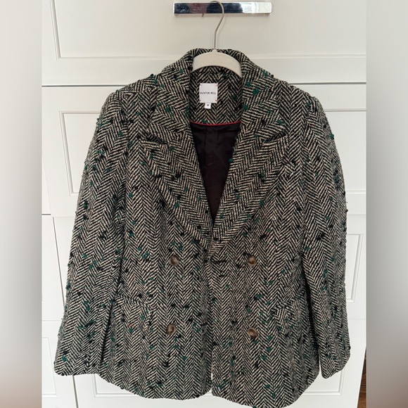 Hunter Bell Gray Tweed Blazer Medium - Picture 4 of 4